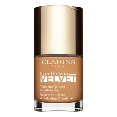 Clarins Skin Illusion Velvet mattító folyékony alapozó tápláló hatással árnyalat 113C 30 ml