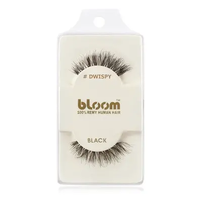 Bloom Natural ragasztható műszempilla természetes hajból (Dwispy, Black) 1 cm