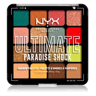 NYX Professional Makeup Ultimate Shadow Palette szemhéjfesték árnyalat Paradise Shock 16 db