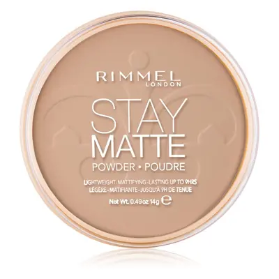 Rimmel Stay Matte púder árnyalat 010 Warm Honey 14 g