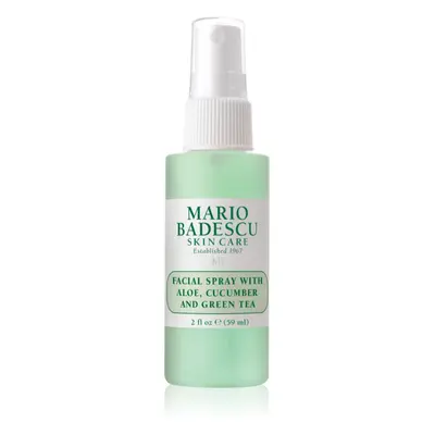 Mario Badescu Facial Spray with Aloe, Cucumber and Green Tea hűsítő és felfrissítő permet fáradt