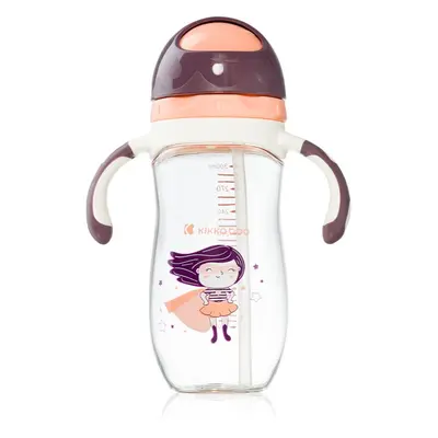 Kikkaboo Sippy Cup with Straw bögre szívószállal 12 m+ Supergirl 300 ml