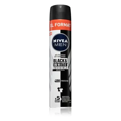 Nivea Men Black & White Invisible Original izzadásgátló spray uraknak 200 ml