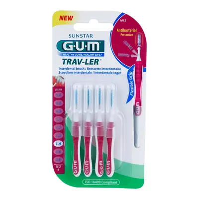 G.U.M Trav-Ler Interdental fogköztisztító kefék 1,4 mm 4 db