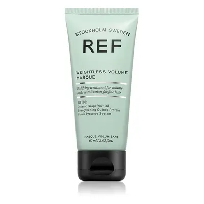 REF Weightless Volume Masque mélyhidratáló maszk a fénylő és selymes hajért 60 ml