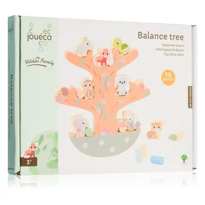 Jouéco The Wildies Family Balance Tree játék fából készült 36 m+ 19 db