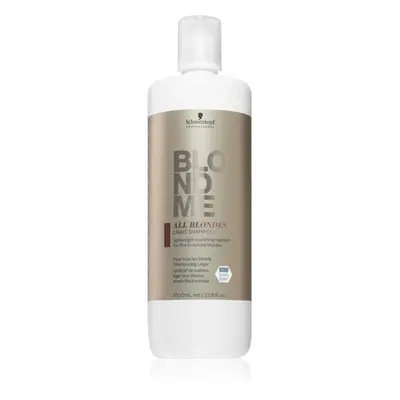 Schwarzkopf Professional Blondme All Blondes Light tápláló sampon vékonyszálú és normál hajra 10