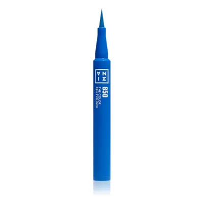 3INA The Color Pen Eyeliner Mini tartós szemfilc árnyalat 850 - Blue 0,6 ml