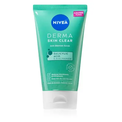 Nivea Derma Skin Clear arctisztító peeling 150 ml