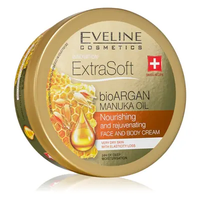 Eveline Cosmetics Extra Soft hidratáló krém arcra és testre Argán olajjal 175 ml