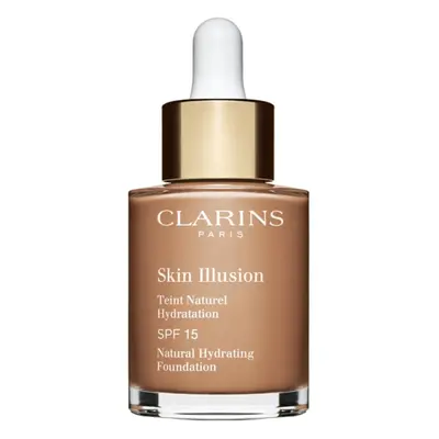 Clarins Skin Illusion Natural Hydrating Foundation világosító hidratáló make-up SPF 15 árnyalat 