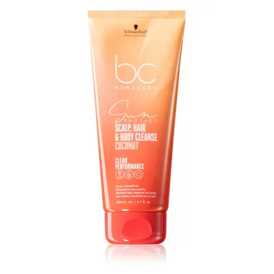 Schwarzkopf Professional BC Bonacure Sun Protect Scalp, Hair & Body Cleanse sampon hajra és a te