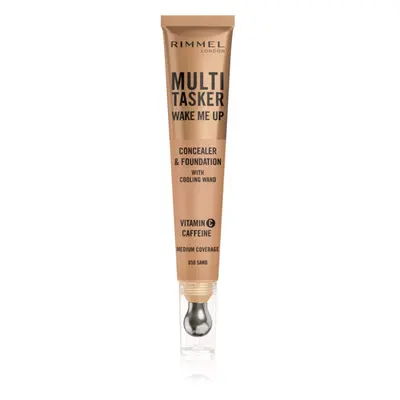 Rimmel Multi-Tasker Wake Me Up alapozó és korrektor az élénk bőrért árnyalat 50 Sand 20 ml