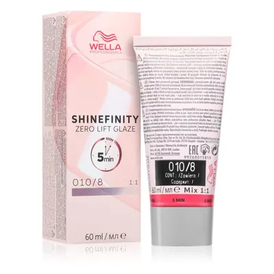 Wella Professionals Shinefinity Zero Lift Glaze tartós hajszínező árnyalat 010/8 Opal Flash 60 m