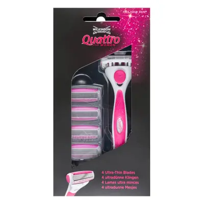 Wilkinson Sword Quattro for Women Aloe & Vit. E borotva + cserepenge 1 db