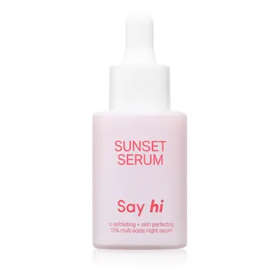 Say Hi Sunset AHA hámlasztó szérum revitalizáló hatású 30 ml