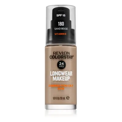 Revlon Cosmetics ColorStay™ tartós matt alapozó kombinált és zsíros bőrre árnyalat 180 Sand Beig