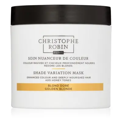 Christophe Robin Shade Variation Mask tápláló krémmaszk hajra árnyalat Golden Blond 250 ml