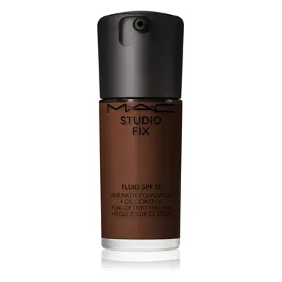 MAC Cosmetics Studio Fix Fluid SPF 15 24HR Matte Foundation + Oil Control mattító alapozó SPF 15