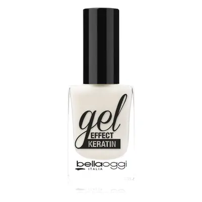 bellaoggi Gel Effect Keratin Nail Polish körömlakk árnyalat White Angel 10 ml