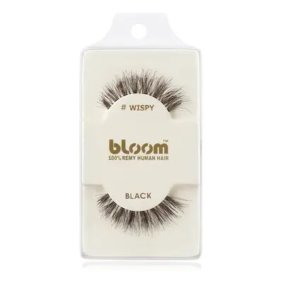 Bloom Natural ragasztható műszempilla természetes hajból (Wispy, Black) 1 cm