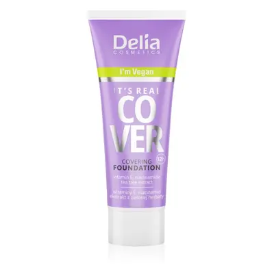 Delia Cosmetics It's Real Cover fedő hatású alapozó árnyalat 203 Latte 30 ml