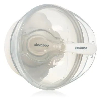 Kikkaboo Suction Bowl with Spoon tál kanállal kupakkal 4 m+ Beige 1 db