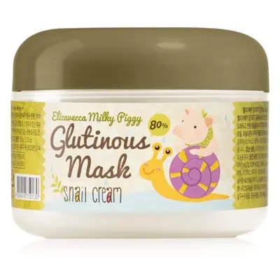 Elizavecca Milky Piggy Glutinous Mask 80% Snail Cream intenzíven hidratáló és tápláló maszk csig