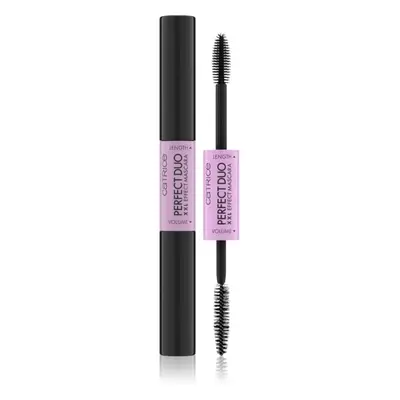 Catrice Perfect Duo XXL Effect dúsító és hosszabbító szempillaspirál 2 az 1-ben árnyalat Black 8