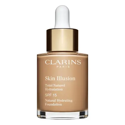 Clarins Skin Illusion Natural Hydrating Foundation világosító hidratáló make-up SPF 15 árnyalat 