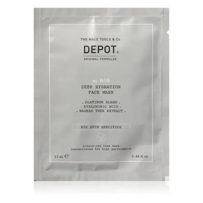 Depot No. 808 Deep Hydration Face Mask mélyhidratáló maszk uraknak 12x13 ml