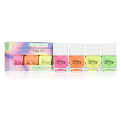 Nails Inc. Neon Lite Nail Polish Set körömlakk szett