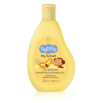 Bebble Banana Shampoo & Shower Gel sampon és tusfürdő gél 2 in 1 gyermekeknek 250 ml