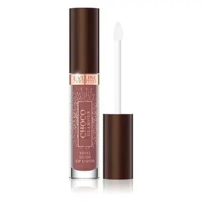 Eveline Cosmetics Choco Glamour hidratáló szájfény árnyalat 02 deep Cherry Chocolate 4,5 ml