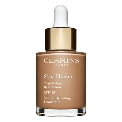 Clarins Skin Illusion Natural Hydrating Foundation világosító hidratáló make-up SPF 15 árnyalat 