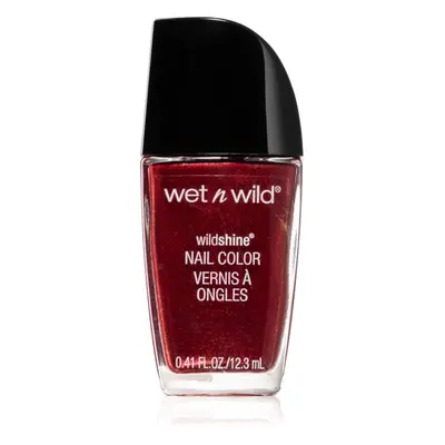 Wet n Wild Wild Shine jól fedő körömlakk árnyalat Burgundy Frost 12.3 ml