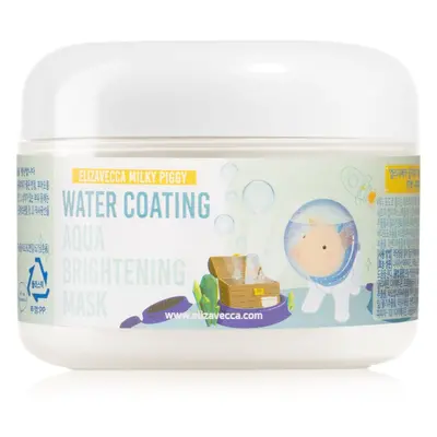 Elizavecca Milky Piggy Water Coating Aqua Brightening Mask kollagén maszk élénk és hidratált bőr