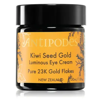 Antipodes Kiwi Seed Gold Luminous Eye Cream élénkítő szemkrém aranytartalommal 30 ml