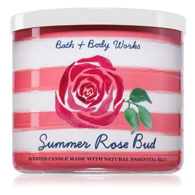 Bath & Body Works Summer Rose Bud illatgyertya 411 g