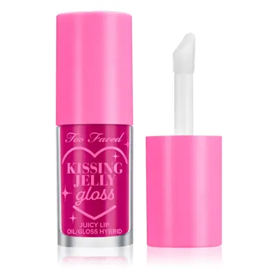 Too Faced Kissing Jelly Lip Oil Gloss olajos szájfény az intenzív hidratálásért árnyalat Raspber