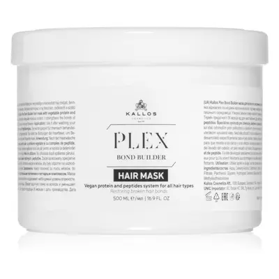 Kallos Plex Hair Mask regeneráló maszk sérült, vegyileg kezelt hajra 500 ml