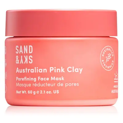 Sand & Sky Australian Pink Clay Porefining Face Mask detoxikációs maszk a kitágult pórusokra 60 