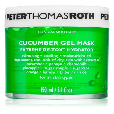 Peter Thomas Roth Cucumber De-Tox Gel Mask hidratáló gél maszk az arcra és a szem környékére 150