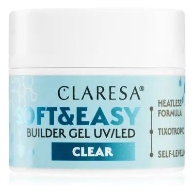 Claresa Soft&Easy Builder Gel alaplakk körmökre árnyalat Clear 12 g