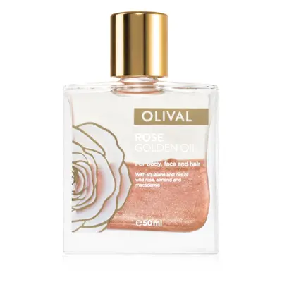 Olival Rose Gold olaj csillámporral arcra, testre és hajra 50 ml