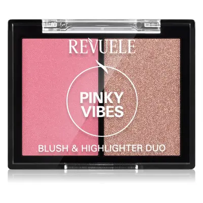 Revuele Blush & Highlighter Duo élénkítő arcpirosító árnyalat Pinky Vibes 8 g