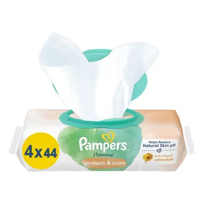 Pampers Harmonie Protect&Care nedves törlőkendő gyerekeknek körömvirággal 176 db