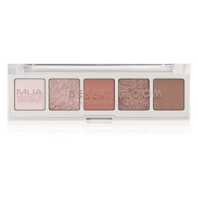 MUA Makeup Academy Professional 5 Shade Palette szemhéjfesték paletta árnyalat Desert Bloom 3,8 