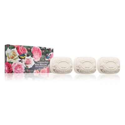 Saponificio Artigianale Fiorentino Rose Blossom Set szilárdszappan-szett 3x150 g