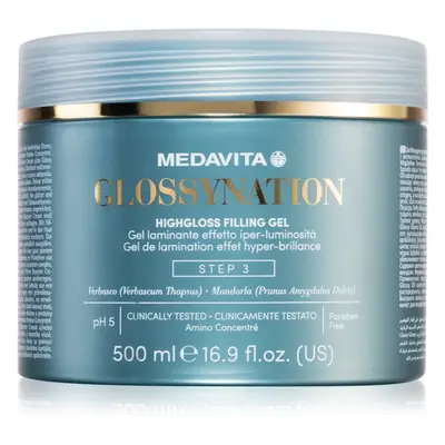 Medavita Glossynation Highgloss Filling Gel hajzselé laminovací gel se zrcadlovým efektem 500 ml